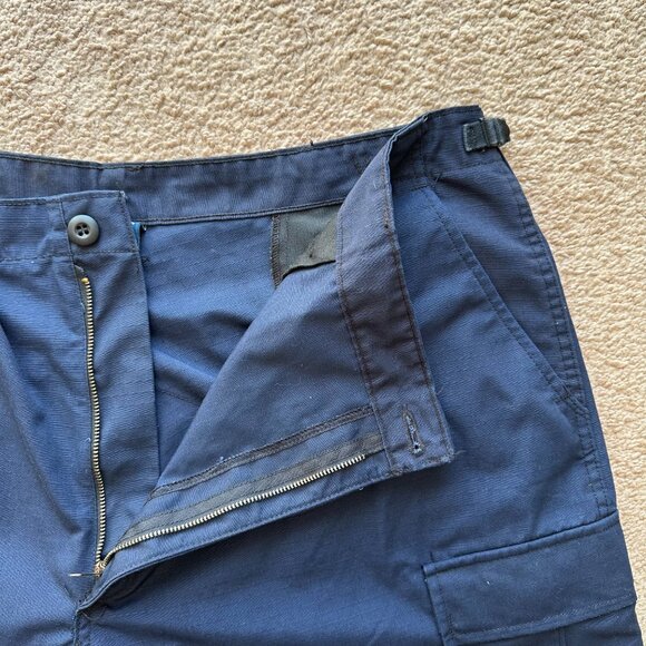 Propper Pants Mens XL 40x31 High Rise Cargo Navy Blue Ripstop Pockets - Picture 4 of 12